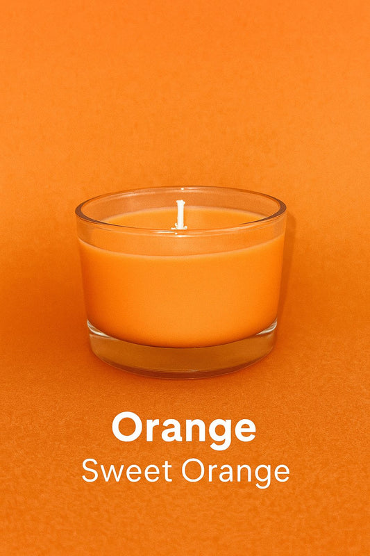 Luve - Short Cylndre Candel - "Sweet Orange"