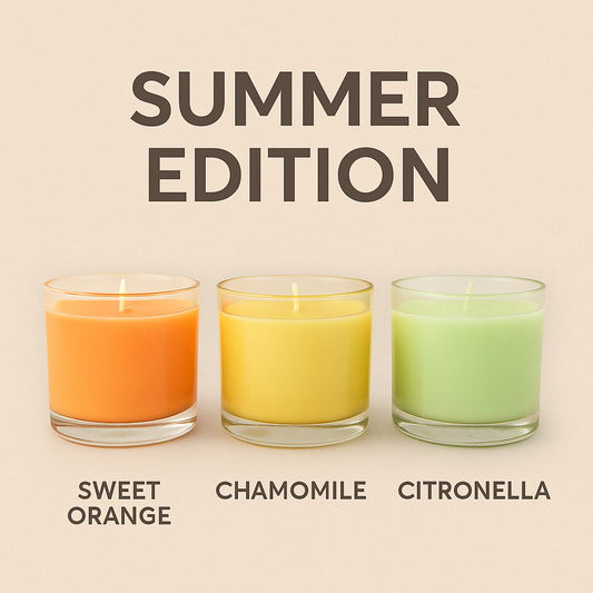 Luve - kit " Summer Edition" Medium Cylinder Candels